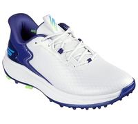 Skechers Go Golf Blade GL Slip Ins 2025 - Scarpe da Golf Leggere Impermeabili, Bianco Sintetico Navy Trim Blu Trim, 46 EU