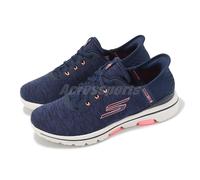 Skechers Go Golf Walk 5-Slip Ins Navy Pink Women Waterproof Golf 123085-NVPK