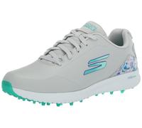 Skechers Go Max Arch Fit Spikeless Scarpe da Golf da Uomo, Bianco Floreale Impermeabile, 38 EU