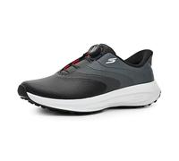 Skechers Go Mens Waterproof Synthetic Twist-Fit Dial Closure Spike Less Golf Shoe, Scarpe Uomo, Nero e Bianco, 46 EU