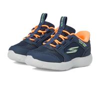 Skechers Dyna-Lite Turbo-Brisk Buddies, Scarpe da Ginnastica, Navy Synthetic/Textile/Orange & Lime Trim, 22 EU