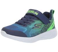 Skechers Go Run 600 Baxtux, Scarpe Da Ginnastica Bambini e ragazzi, Navy Mesh Navy Synthetic Lime Trim, 28.5 EU