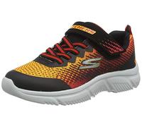 Skechers Go Run 650 Norvo, Sneaker Bambini e ragazzi, Black Red Textile Black Synthetic Red O, 21 EU