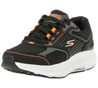 Skechers Go Run Coerente 2.0, Sneaker Uomo, Tessuto in Pelle Nera e Arancione, 45 EU