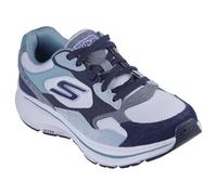 Skechers Go Run Consistent 2.0 Retro StrideSneaker da Donna, Blu Suede Navy Trim, 40 EU