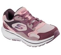 Skechers Go Run Consistent 2.0 Retro StrideSneaker da Donna, Camoscio Malva Finiture Rosa, 38.5 EU