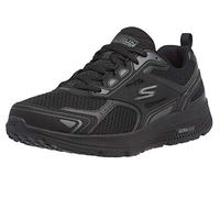 Skechers Go Run Consistent, Scarpe da ginnastica Uomo, Black Leather Synthetic Charcoal Trim, 39.5 EU