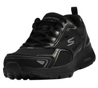 Skechers Go Run Consistent, Scarpe da ginnastica Uomo, Black Leather Synthetic Charcoal Trim, 43 EU