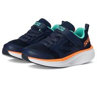 Skechers Go Run Elevate 2.0 Find My Lil, Scarpe da Ginnastica, Navy Textile/Navy Synthetic/Orange & Blue, 24 EU