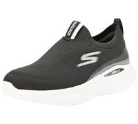 Skechers, Go Run Lite Aurora Sky Donna, Tessuto Nero con Finiture Bianche, 39 EU