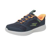 Skechers Sneakers Go Run 400 V2 Turbo Bambino Tessuto sintetico Blu Navy con finiture Lime Arancione