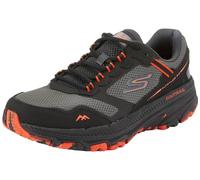 Skechers Go Run Trail Altitudine 2.0, Sneaker Uomo, Tessuto in Pelle Nera e Arancione, 39.5 EU