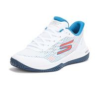 Skechers Go Train Arch Fit Viper Court PRO-Pickleball Sneaker da Uomo, Bianco/Turchese, 44 EU