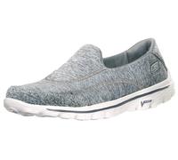 Skechers Scarpe da Ginnastica Go Walk 2 Donna, Grigio mlange, 38.5 EU
