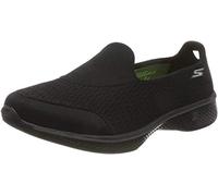 Skechers Go Walk 4 - Pursuit, Sneaker Infilare Donna, Nero, 40.5 EU