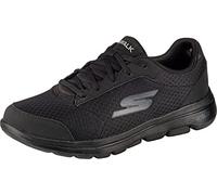 Skechers Go Walk 5 Qualify, Scarpe da Ginnastica Uomo, Nero Black Textile Synthetic Black Trim Bbk, 47 EU