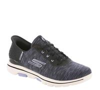 Skechers Go Walk 5 - Scarpe da Golf da Donna con vestibilità Comoda, Nero/Lavanda, 40 EU