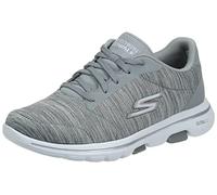 Skechers Go Walk 5 - True, Sneaker Donna, Gray Textile Trim Gry, 37.5 EU