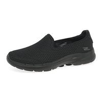 Skechers Go Walk 6 Big Splash, Sneaker Donna, Black Textile Trim, 38 EU