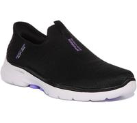 Skechers Go Walk 6 Fab View Air Slip On Scarpe Da Donna Nere E Bianche UK 3 - 8