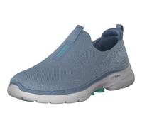 Skechers Go Walk 6 Glimmering, Scarpe da ginnastica Donna, Blu Tessile Turchese Trim, 38 EU