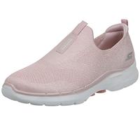 Skechers Go Walk 6 Glimmering, Scarpe da ginnastica Donna, Lt Rosa Tessile Trim, 35 EU