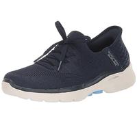 Skechers, Go Walk 6-Lovely Day Hands Free - Scarpe da Donna Senza Lacci, Blu Navy/Blu, 39.5 EU