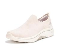 Skechers Go Walk Arch Fit 2.0 Rosa Linda Sneaker Donna, Naturale, 37 EU