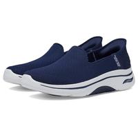 Skechers Go Walk Arch Fit 2.0 Delara - Sneaker da Donna Senza Lacci, Senza Mani, Blu Navy/Bianco, 39 EU