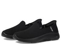 Skechers Go Walk Arch Fit 2.0 Delara - Sneaker da Donna Senza Lacci, Senza Mani, Nero, 9 Wide