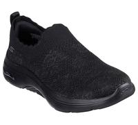 Skechers Go Walk Arch Fit 2.0 Rosa Linda Sneaker Donna, Nero, 38 EU