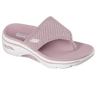 Skechers Go Walk Arch Fit 2.0 Sandalo Carrie Flat, Viola, Taglia 40