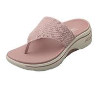 Skechers Go Walk Arch Fit 2.0 Sandalo Carrie Flat, Viola, Taglia 40