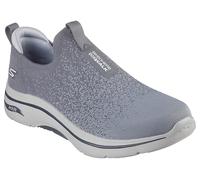 Skechers Go Walk Arch Fit Linear Axis 2.0, Scarpe da Ginnastica Uomo, Carbone, 45.5 EU