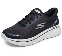 Skechers Go Walk Arch Fit N-Joy Nobend, Scarpe da Ginnastica Uomo, Black Textile/White Trim, 40 EU