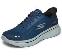 Skechers Go Walk Arch Fit N-Joy Nobend Sneaker da Uomo, Tessuto Blu Navy., 45.5 EU