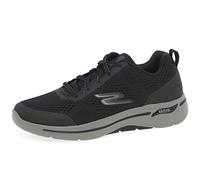 Skechers - Go Walk Arch Fit, Scarpe da ginnastica, Uomo, Black Drk Grey, 44 EU