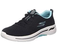 Skechers Go Walk Arch Fit- Unify Black/Aqua 6.5 W