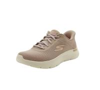 Skechers Go Walk Flex Carla Sneaker Donna, Finiture in Tessuto Tortora, 40 EU