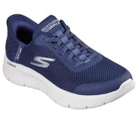 Skechers, Go Walk Flex, Scarpe Sportive da Donna Slip in, Blu Navy/Bianco, 10.5 Wide