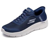 Skechers, Go Walk Flex Grand Entry Donna, Tessuto Blu Navy con Finiture Bianche, 39.5 EU