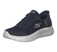 Skechers Go Walk Flex Hands Free Slip-ins-Grand Entry Sneaker, Donna, Tessuto Blu Navy con Finiture Bianche, 38 EU