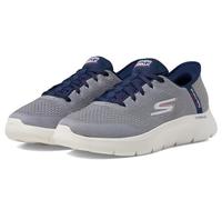 Skechers Go Walk Flex Lucy New World - Scarpe da Uomo, Grigio/Blu Navy, 46 EU