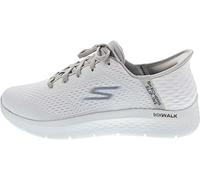 Skechers Go Walk Flex-New World, Scarpe da Ginnastica Uomo, Bianco/Grigio, 44 EU