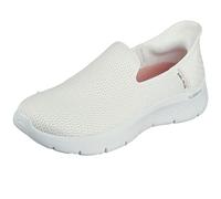Skechers Go Walk Flex Relish, Sneaker Donna, Off White Textile Trim, 41 EU