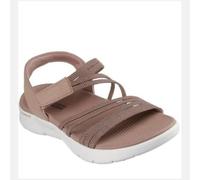 Skechers Go Walk Flex Sandali Donna Elasticizzati con Memory Colore Marrone New