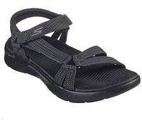 Skechers, GO WALK FLEX SANDALO SUBLIME Donna, Black Textile, 38 EU
