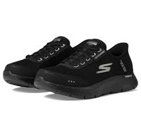 Skechers Go Walk Flex, scarpe da ginnastica da uomo senza mani, 100% impermeabili, Nero/nero, 39.5 EU