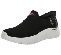 Skechers Scarpe da Ginnastica Donna Go Walk Flex Sunset Rose Hands Free Slip-ins Nero Rosa 40 EU