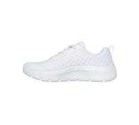Skechers Go Walk Flex, Vai A Camminare Flessibile Viva Donna, White Textile/Trim, 41 EU